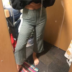 Plaid Flare Pants